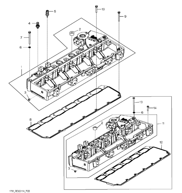 RE522723 John Deere 8345R - Czujnik ciś. pow. w kolekt.
