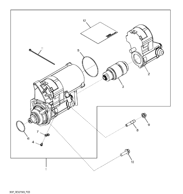 RE530311 John Deere 8345R - Sprzęgło