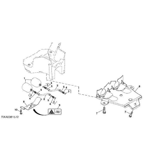 RE576625 John Deere 8345R - Akumulator hydrauliczny