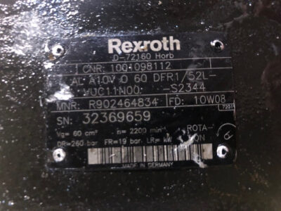 Rexroth AL A10V O 60 DFR1/52L , CAT TH pompa hydrauliki