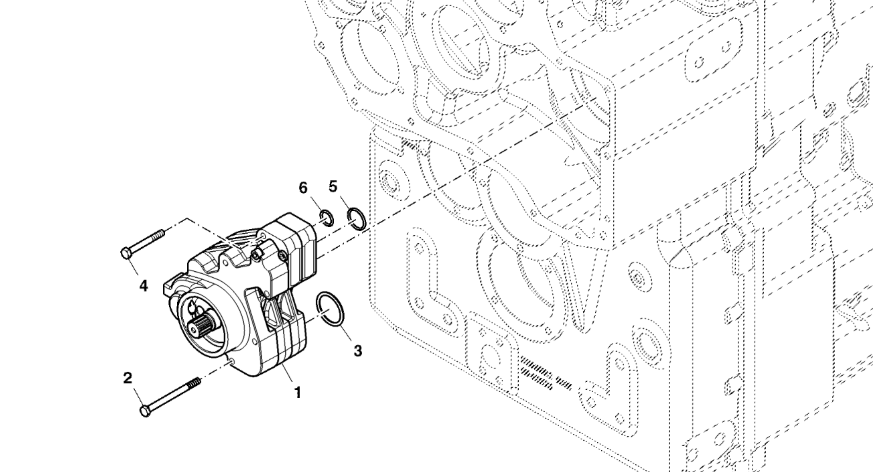 John Deere 9470RX - Pompa YZ502886 (Przekładnia Power Shift)
