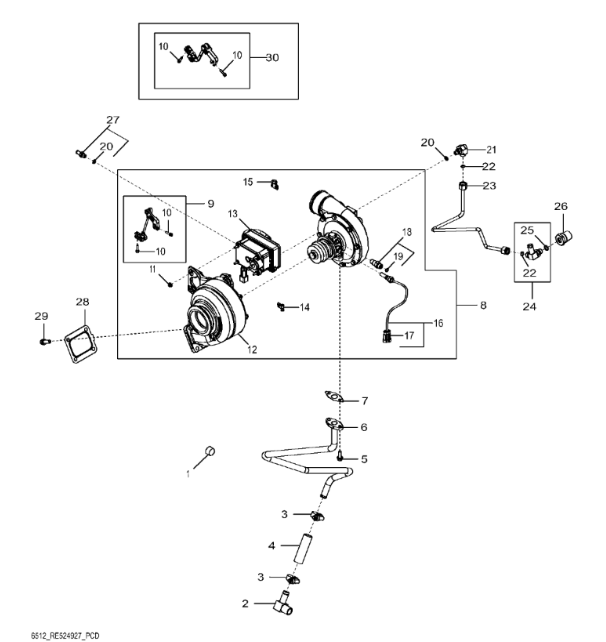 RM100084 John Deere 8345R - Regeneracja urządzenia uruchamiającego