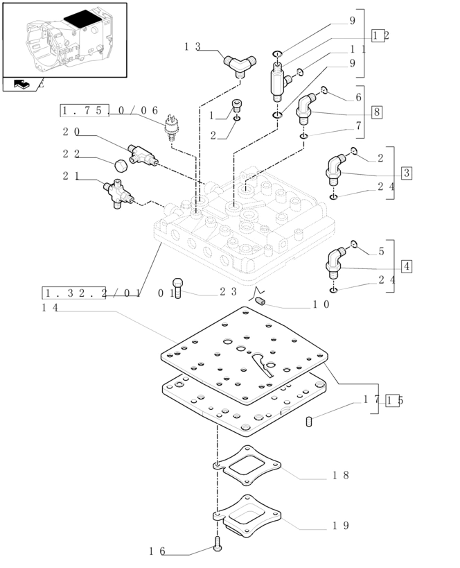 New Holland T6010 Płyta 87318876