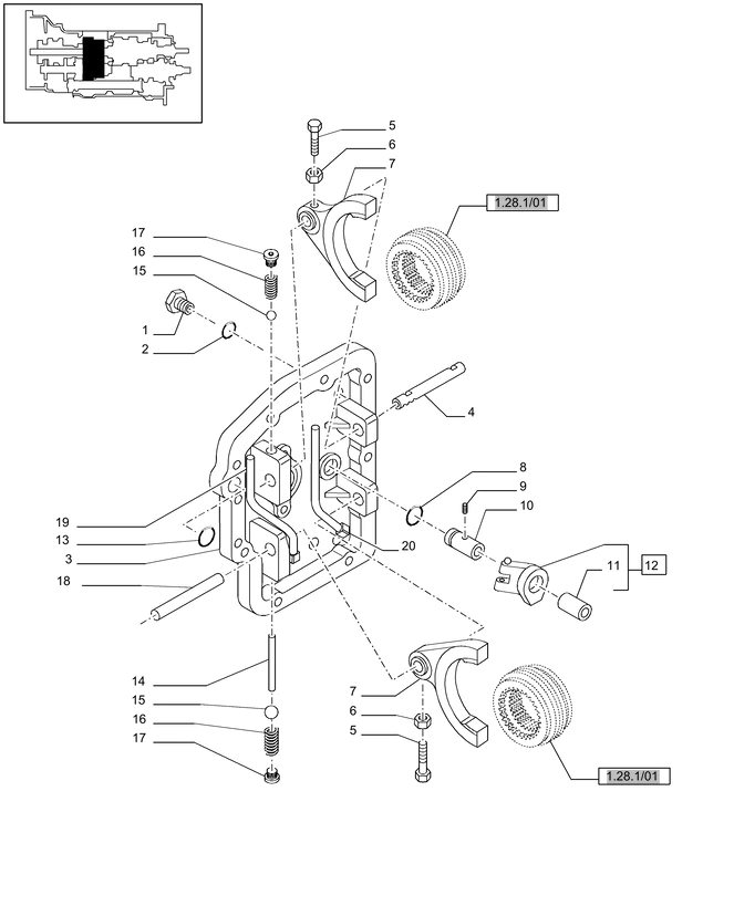 New Holland T6010 T6090 T6070 Pokrywa 87306717