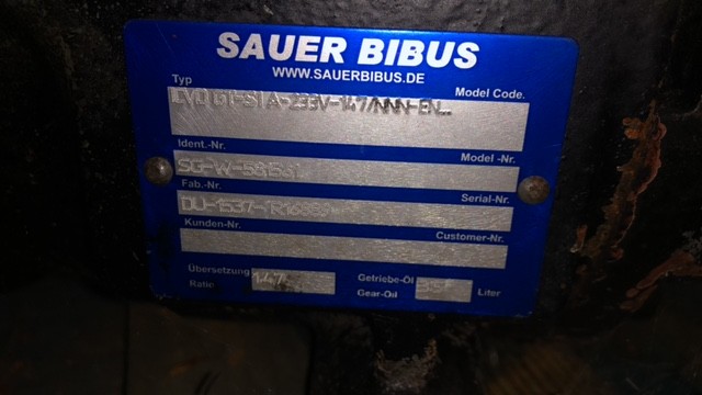 SAUER BIBUS ICVD GT-S1A-233V-147/NNN-EN [CZĘŚCI]