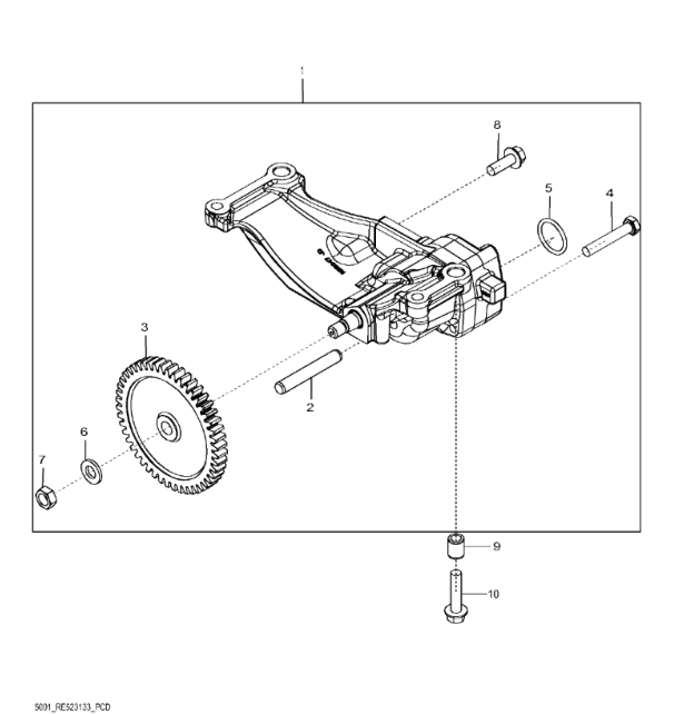 SE501270 John Deere 8345R - Pompa olejowa regener.