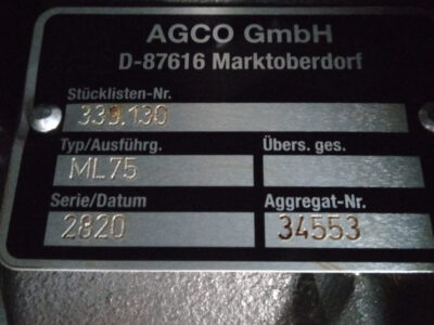 Skrzynia biegów Vario ML75 Fendt 312