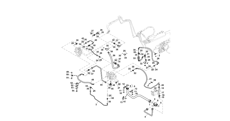 John Deere 9470RX - Przewód olejowy RE579629 (Kierowanie)