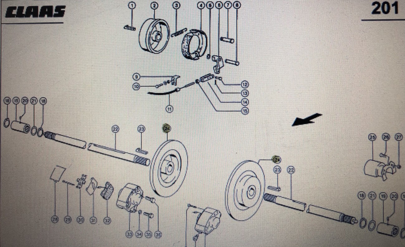 Tarcza hamulcowa Class Mega 370-340 Nr katalogowy 000 643 591 2