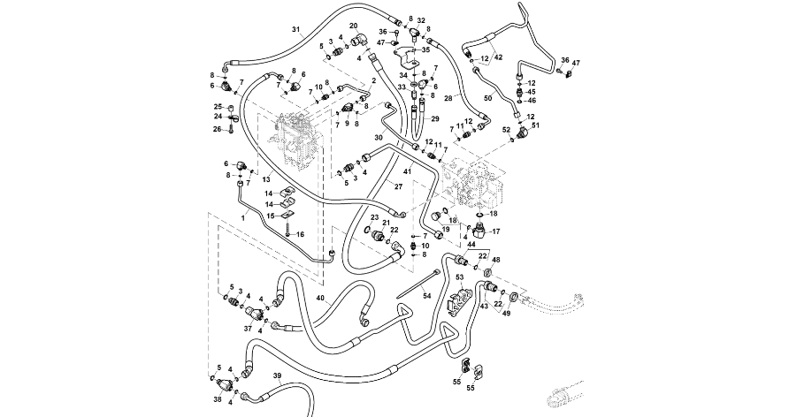John Deere 9470RX - Linia RE587944 (Kierowanie)