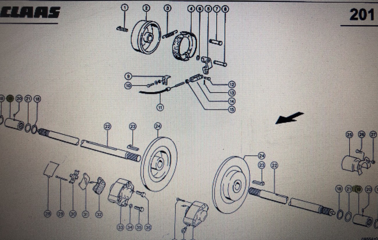 Tuleja łącznik Claas Mega 370-340 Nr katalogowy 000 669 463 0