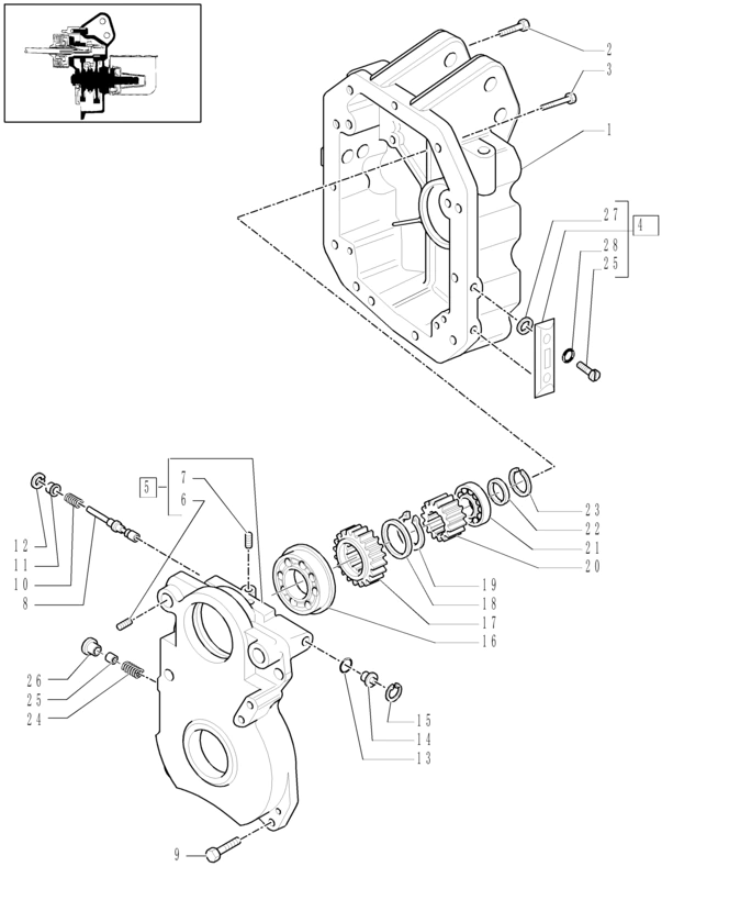 New Holland T6010 Obudowa 47131252