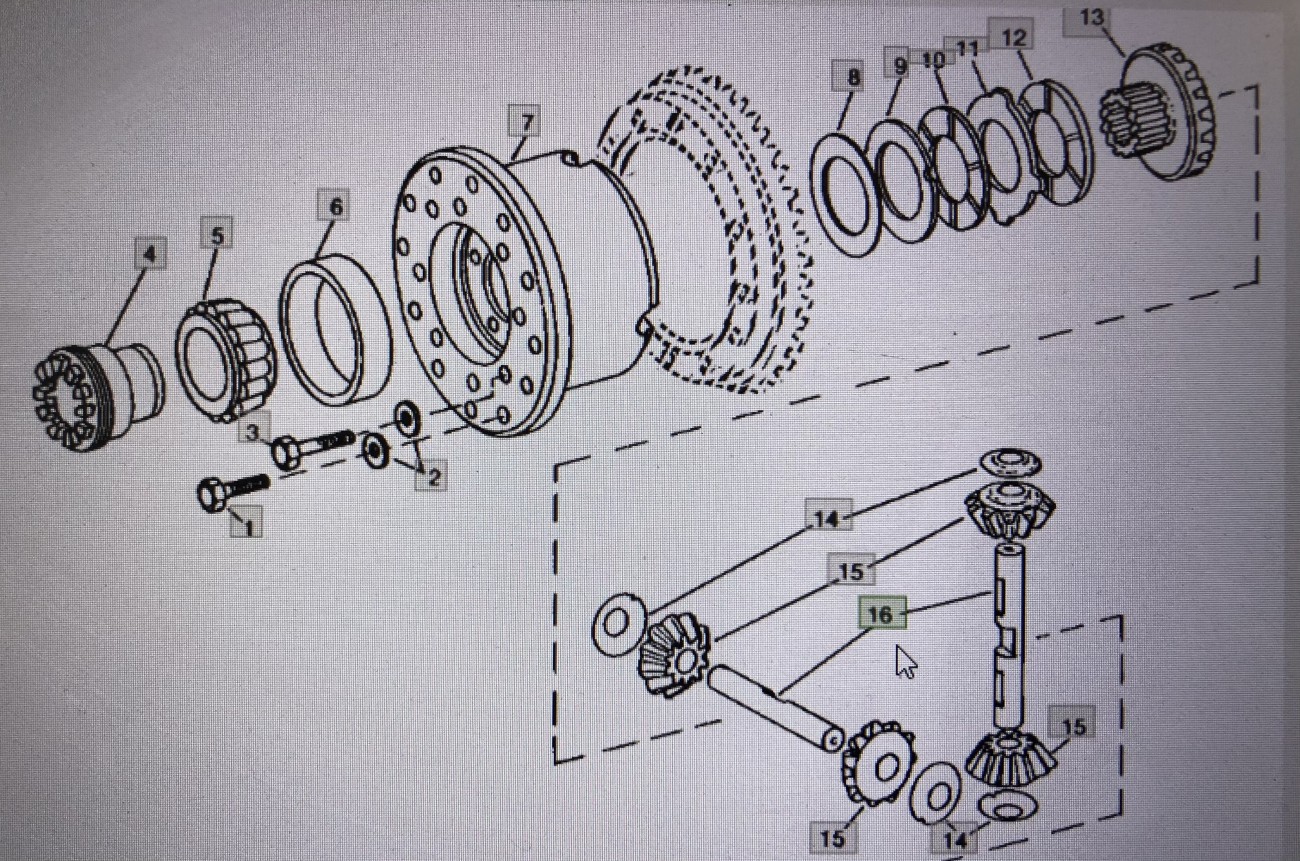 Wał John Deere Nr części R83119 Pasuje do 4555/4755/4955 Pasuje do 4555/4755/4955