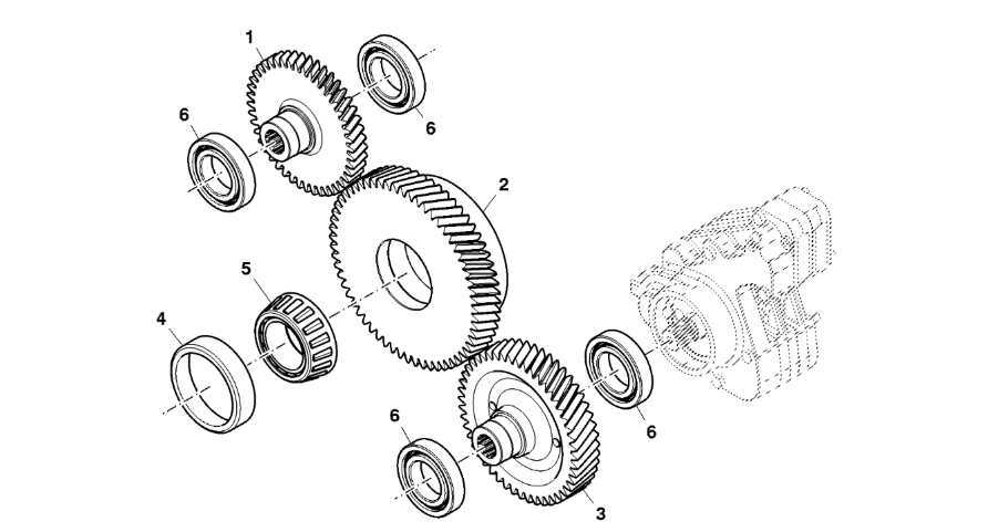 John Deere 9470RX - Bieg R553508 (Przekładnia Power Shift)