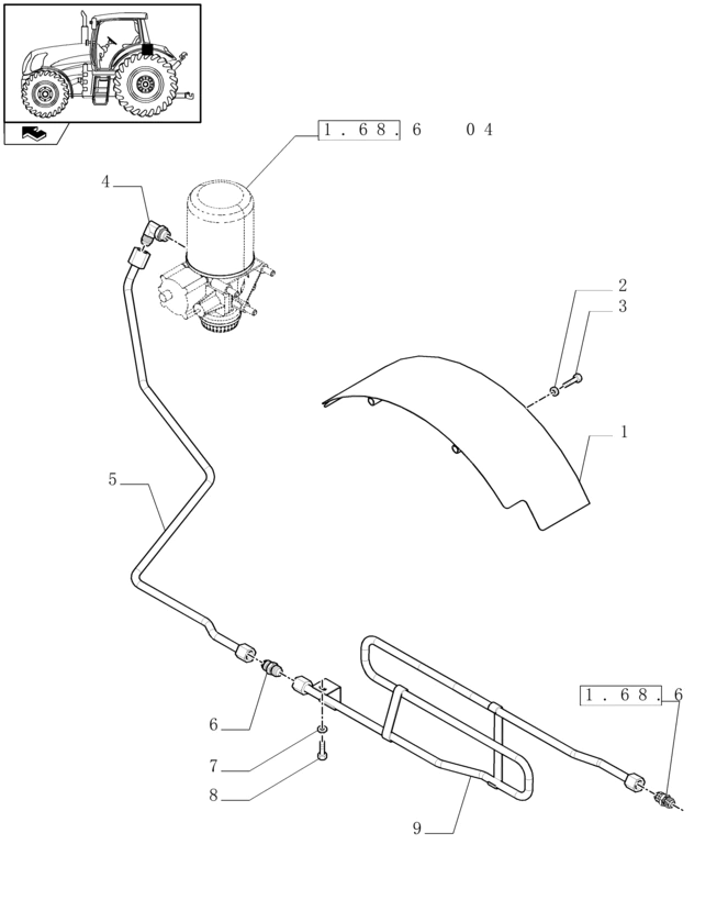 New Holland T6010 Osłona 87667105