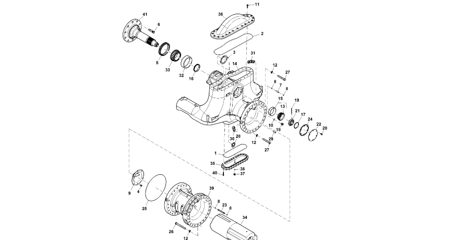 John Deere 9470RX - Podkładka dystansowa RE589843 (Oś przednia i tylnia)