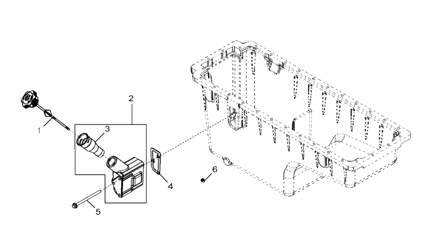 John Deere 9470RX - Obudowa RE541568 (Silnik)