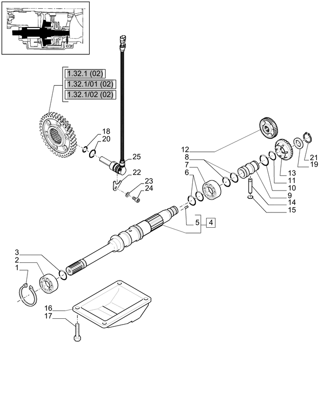 New Holland T6010 Koło zębate 51573090