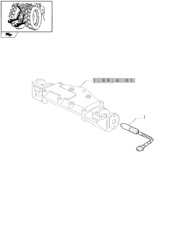 New Holland T6010 T6070 Czujnik 87661289