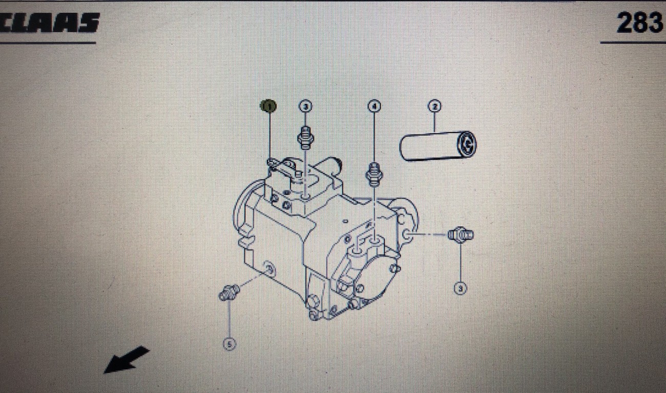 Zaczep przyczepy Class Mega 370-340 Nr 5 na rys katalogowym Nr katalogowy 000 765 874 0