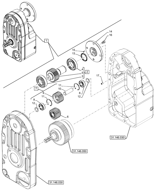 New Holland T6070 Koło zębate 24t 47489219
