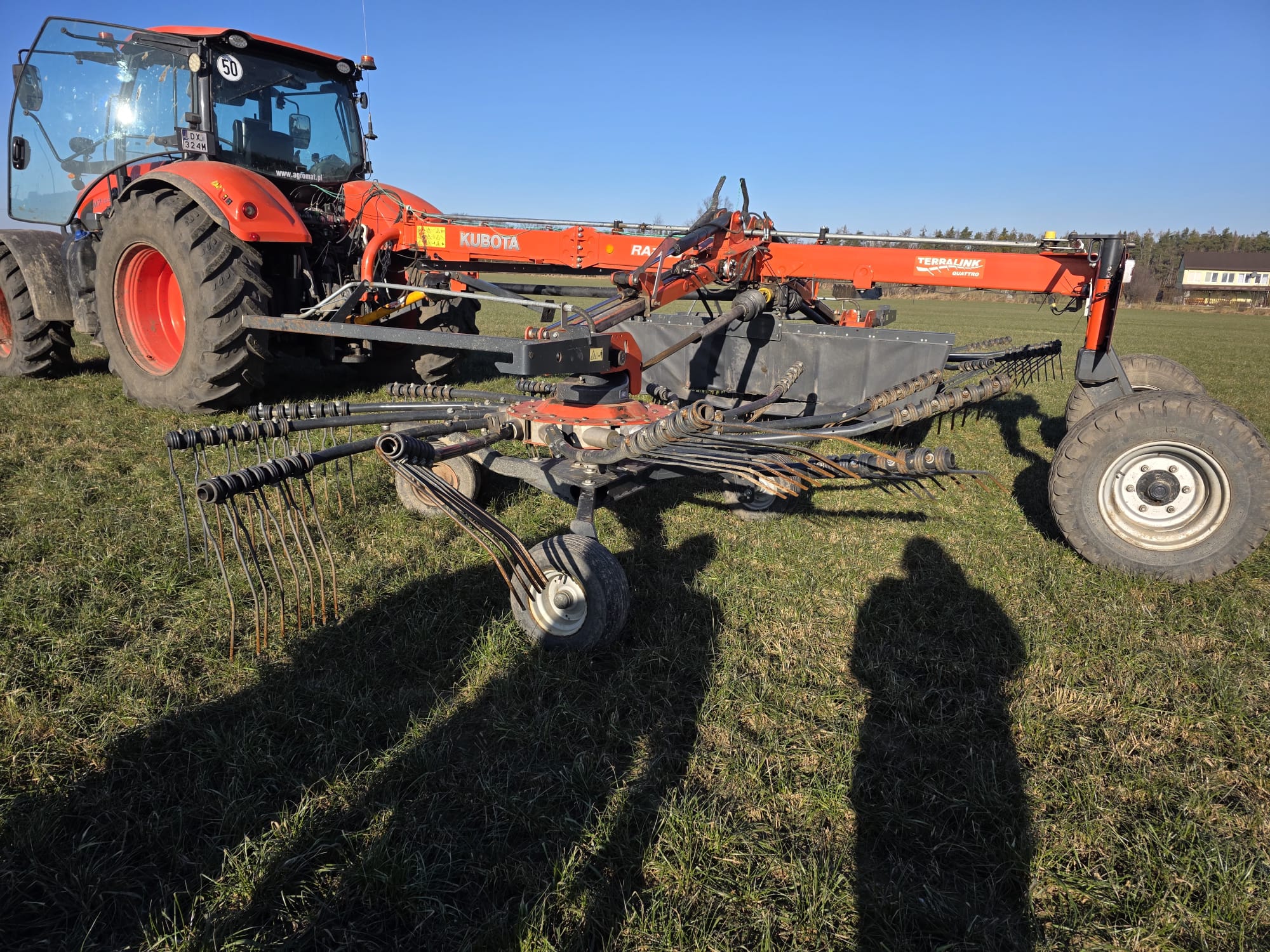 Zgrabiarka do siana, zielonek Kubota Ra 2580
