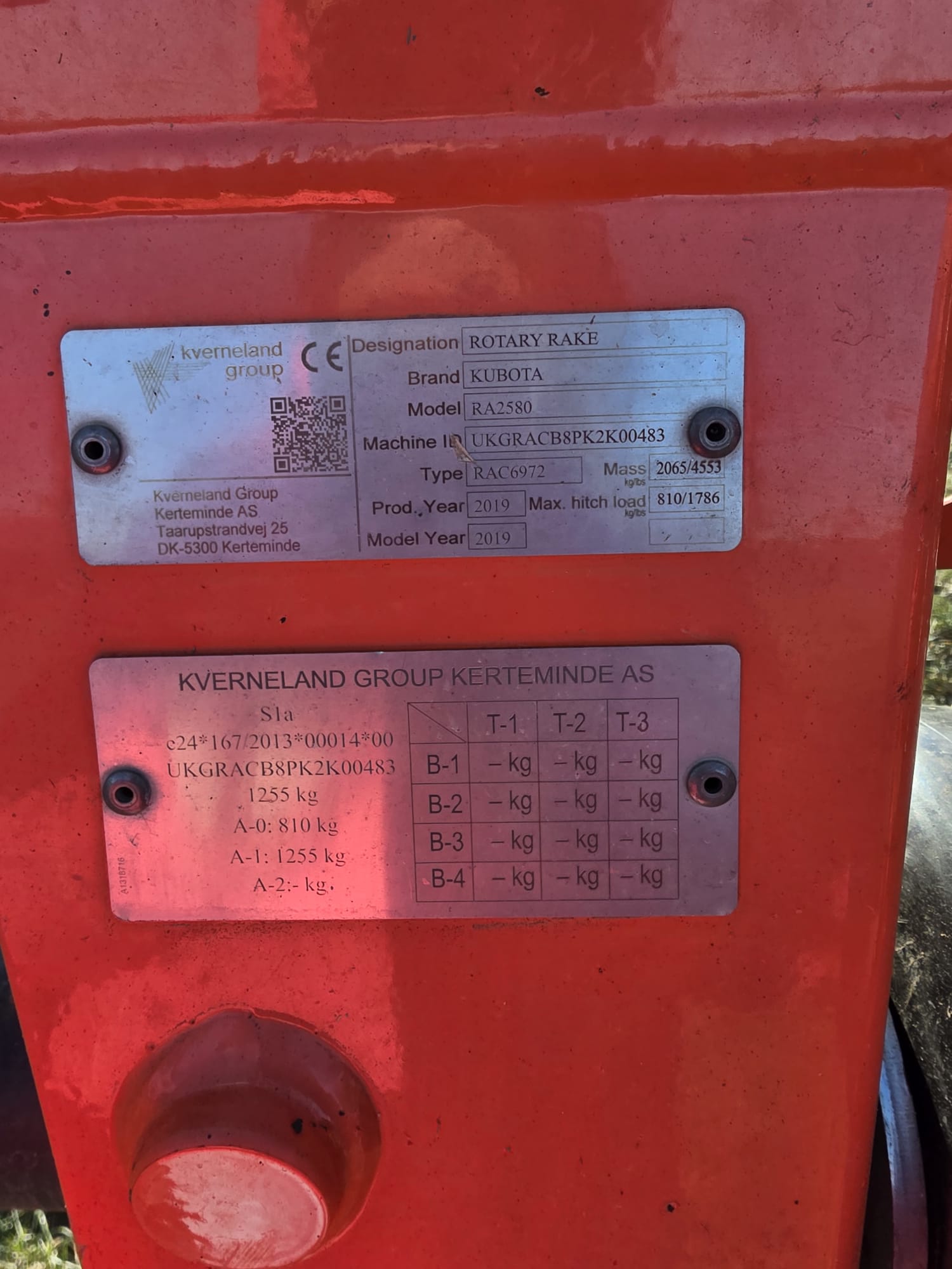 Zgrabiarka do siana, zielonek Kubota Ra 2580