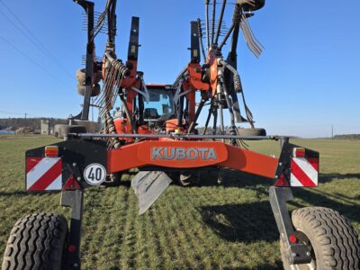 Zgrabiarka do siana, zielonek Kubota Ra 2580