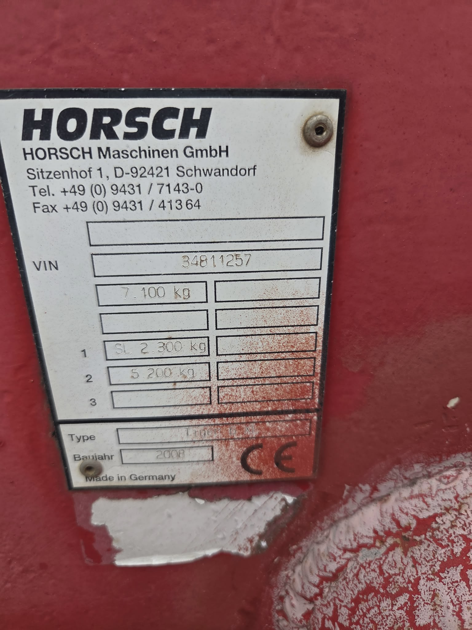 Horsch Tiger 6 xl