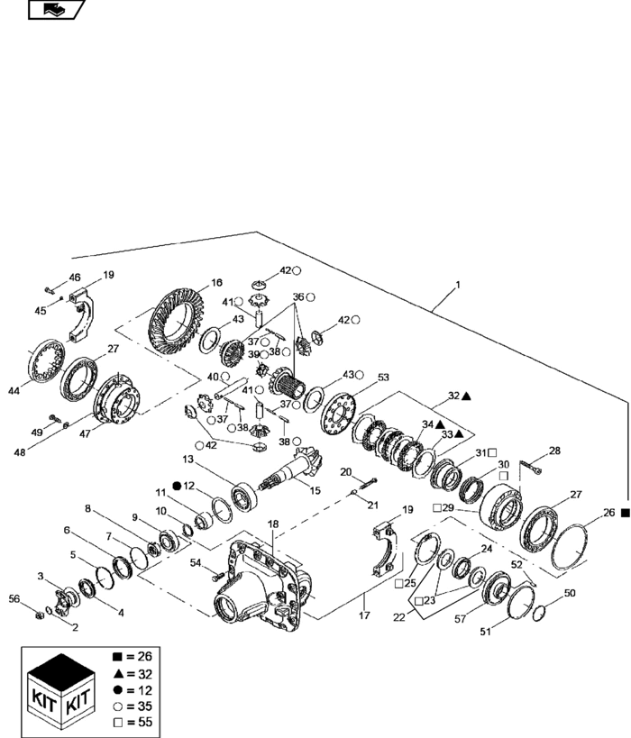New Holland T6090 T6070 Element nośny 87674556