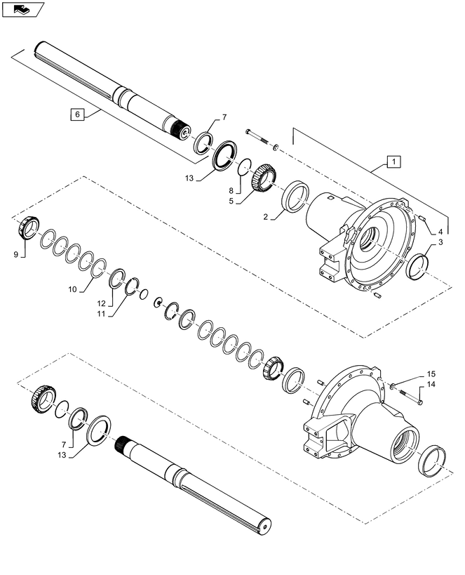 New Holland T6090 Element nośny osi 87331804