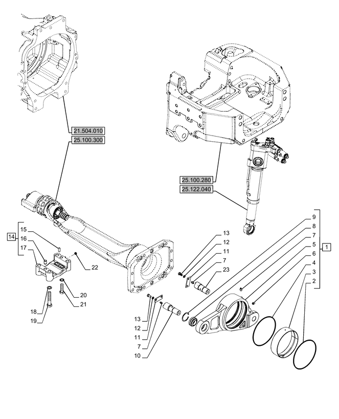 New Holland T6070 Wspornik 87644382