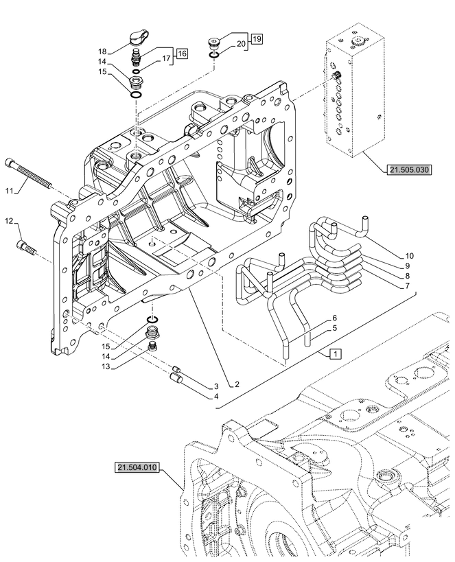 New Holland T6070 Pokrywa 51694620