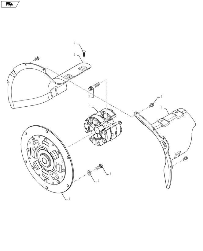 New Holland T6090 T6070 Wałek 84170773