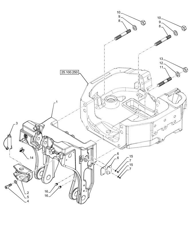 New Holland T6090 T6070 Rama 84472911