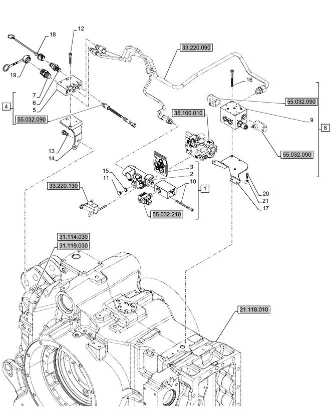 New Holland T6090 Zawór 51504266