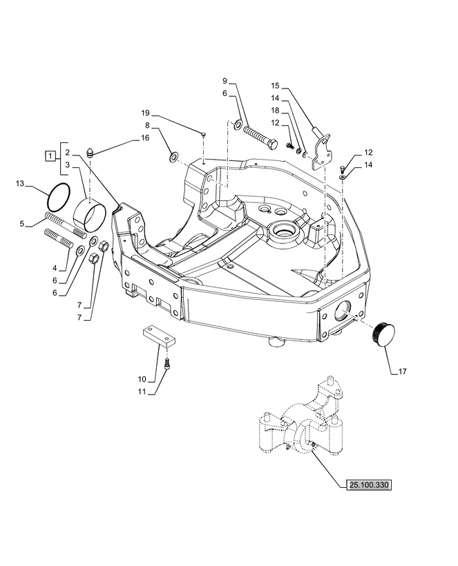 New Holland T6070 Wspornik 87641586