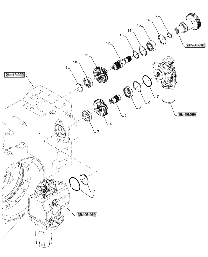 New Holland T6070 Kolo zebate napedz 42t 87535659