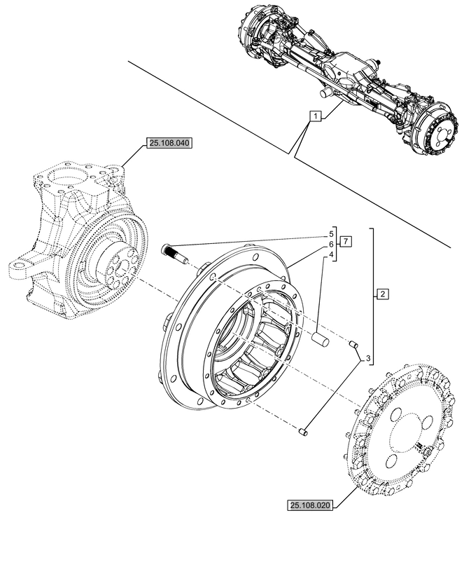 New Holland T6070 Piasta 47925826
