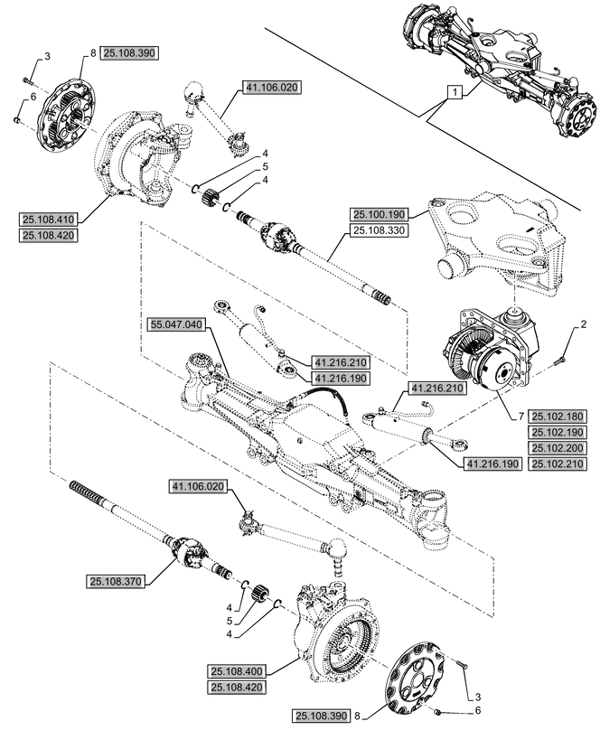 New Holland T6070 Element nośny 5181054