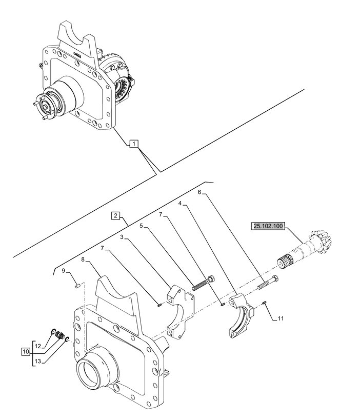 New Holland T6070 Wspornik 84565069