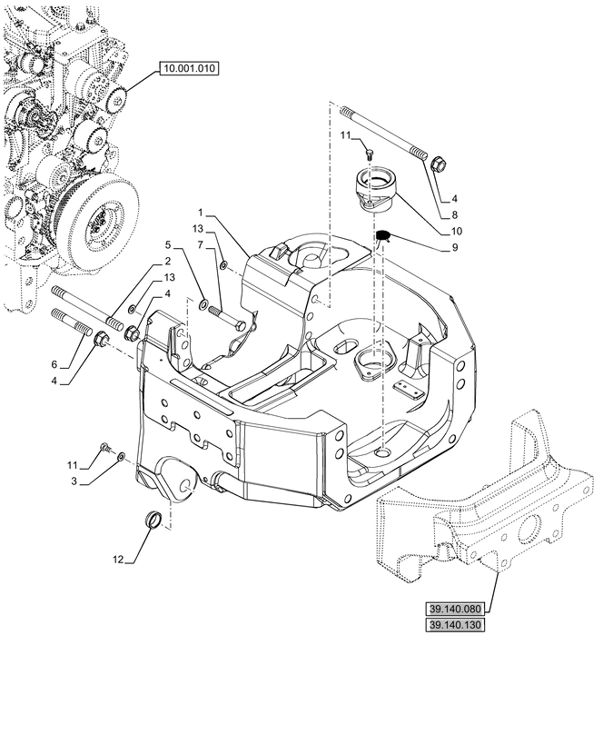 New Holland T6070 Rama 84526232