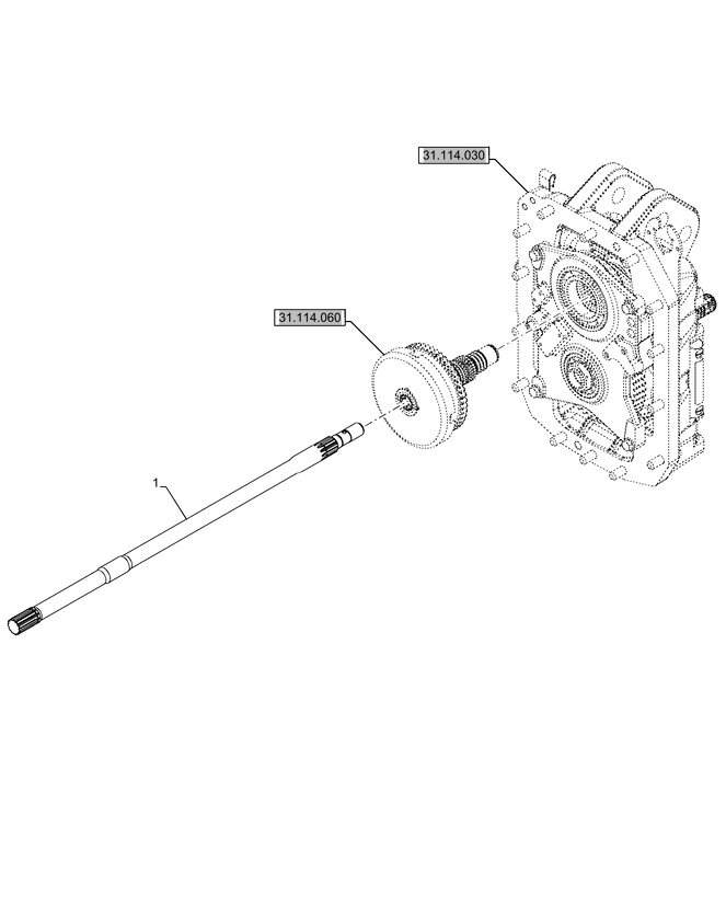 New Holland T6070 Wałek 896.7mm l 87536263