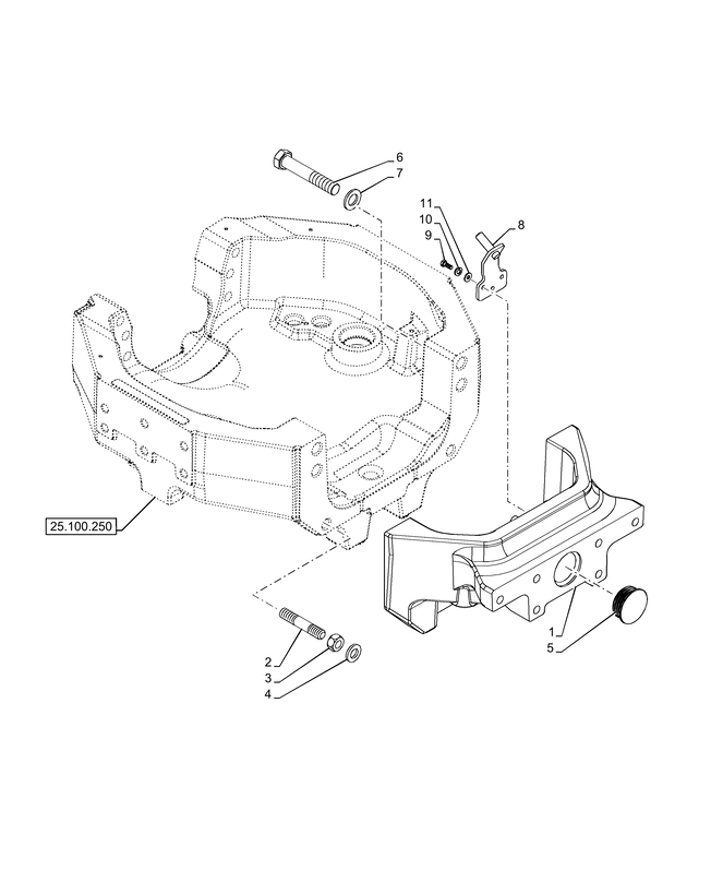 New Holland T6090 T6070 Wspornik 87347174