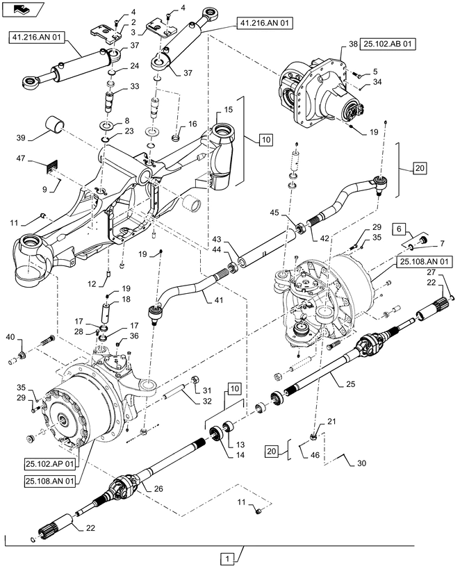 New Holland T6090 T6070 Obudowa 47385057