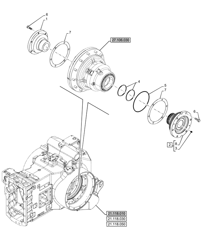 New Holland T6070 Wspornik 5185923