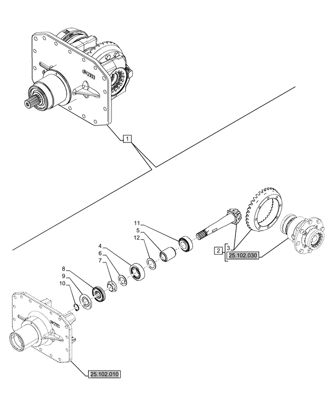 New Holland T6070 Koło zębate stoźkowe 10/34 ratio 84365311