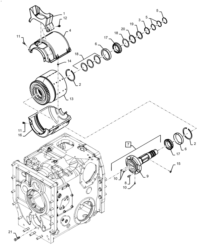 New Holland T6090 T6070 Wałek 84476028