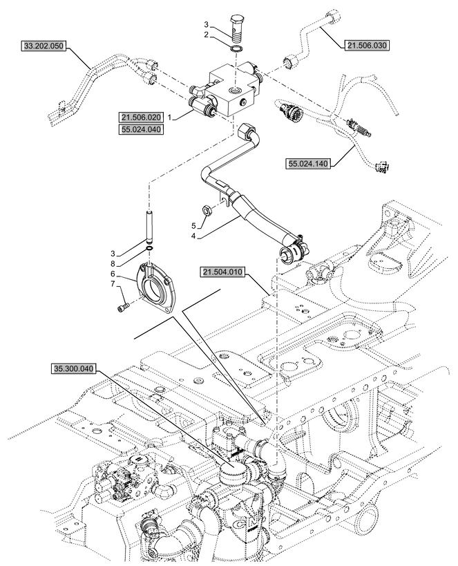 New Holland T6070 Kolektor 87676058