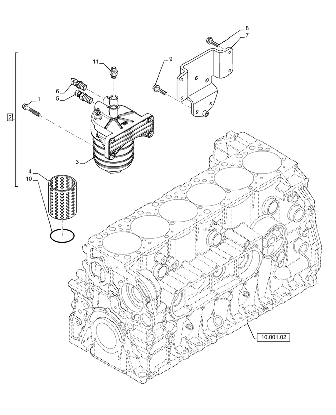 New Holland T6090 T6070 Filtr paliwa 5801465187